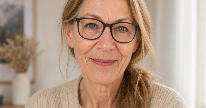 Carmen Heinrich in ruhiger Beratungsatmosphaere.